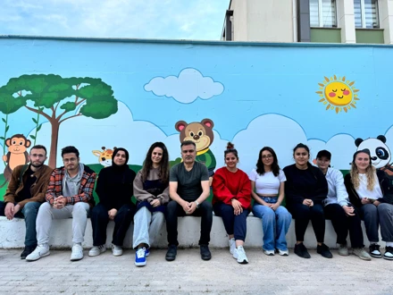 Selçuklu Belediyesi Sevgi Anaokulu Duvar Boyama Etkinliği